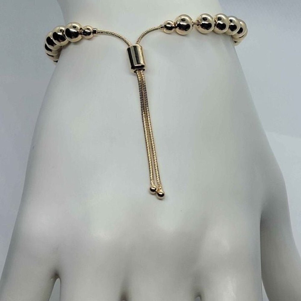 Brand New  Brazilian 18k Gold Filled Virgen De Guadalupe Adjustable Bracelet - Picture 2 of 4